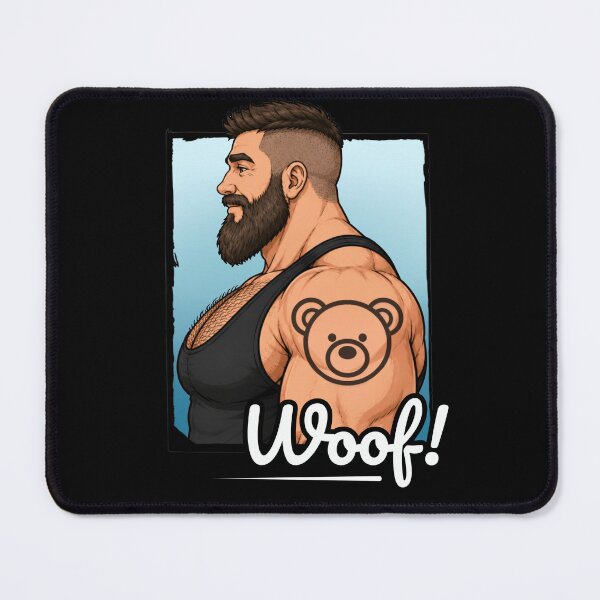 Item preview, Woof Gay Bear | Gay Bear Pride Leather Gift For Gay Bears designed and sold by BrokenLabel.