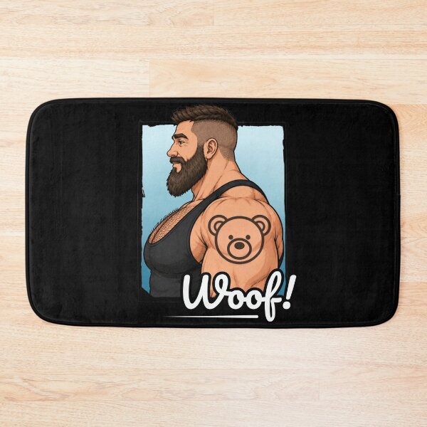 Item preview, Woof Gay Bear | Gay Bear Pride Leather Gift For Gay Bears designed and sold by BrokenLabel.