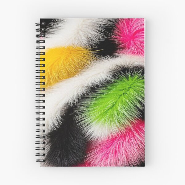 Item preview, The Explosion of Colorful Softness, Neon Multicolor Fur Texture - Abstract Fluffy Pattern in Pink, Yellow, Green and Black designed and sold by RAYBIL.