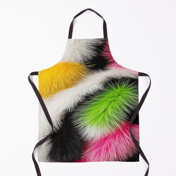 Item preview, The Explosion of Colorful Softness, Neon Multicolor Fur Texture - Abstract Fluffy Pattern in Pink, Yellow, Green and Black designed and sold by RAYBIL.