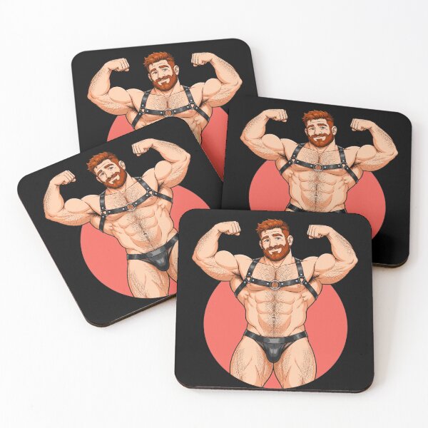 Item preview, Leather Gay Muscular | Gay Bear Pride Leather Gift For Gay Bears designed and sold by BrokenLabel.