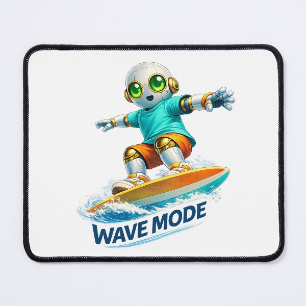 Item preview, Cute Surfing Robot Wave Mode designed and sold by Yomere.