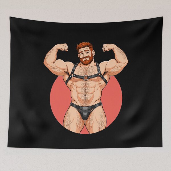 Item preview, Leather Gay Muscular | Gay Bear Pride Leather Gift For Gay Bears designed and sold by BrokenLabel.