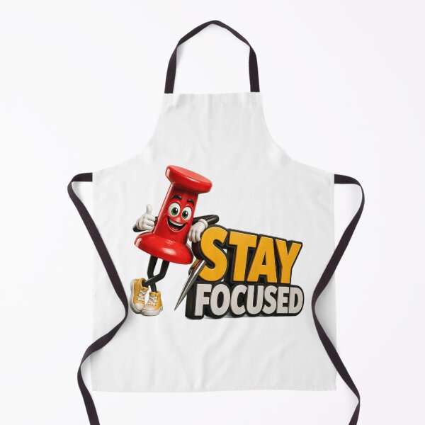 Item preview, Stay Focused Push Pin Mascot designed and sold by TinyHeroLab.
