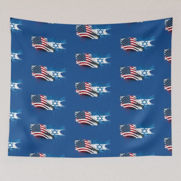 Item preview, USA & Israel Flag designed and sold by DreamPrint Collective.