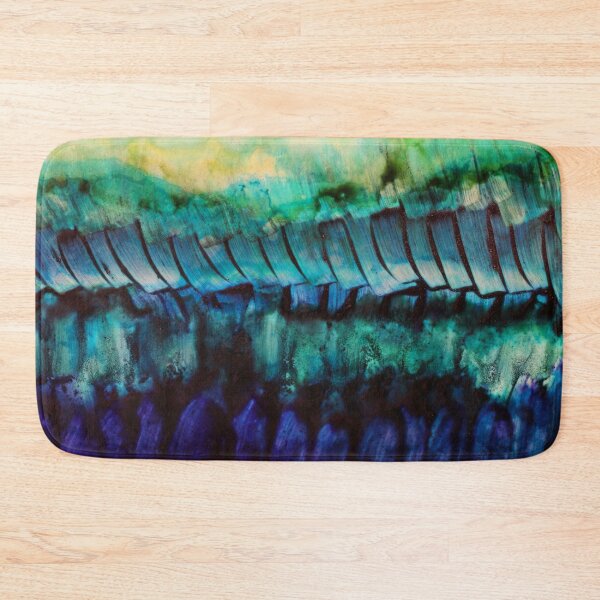 Item preview, Blue and Green Abstract – Flowing Watercolor Nature Painting designed and sold by BuckaBaby.