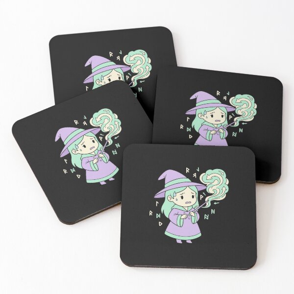Item preview, Cute Anxious Little Witch Spellbending Art designed and sold by Aesthynova.