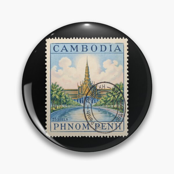 Item preview, Phnom Penh Cambodia Royal Palace Riverside Stamp Sticker designed and sold by stickercuffs.