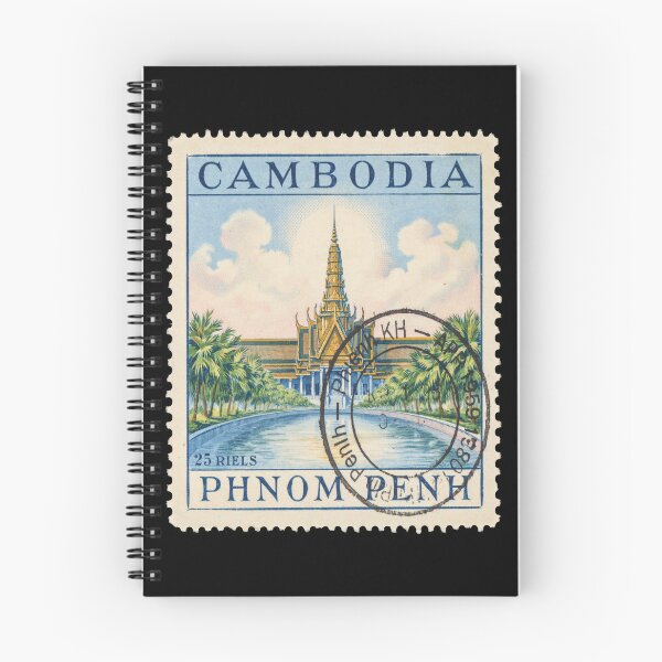 Item preview, Phnom Penh Cambodia Royal Palace Riverside Stamp Sticker designed and sold by stickercuffs.