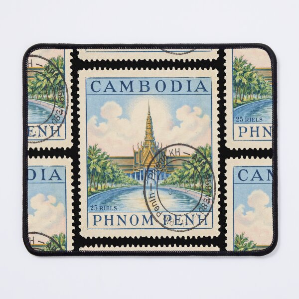 Item preview, Phnom Penh Cambodia Royal Palace Riverside Stamp Sticker designed and sold by stickercuffs.