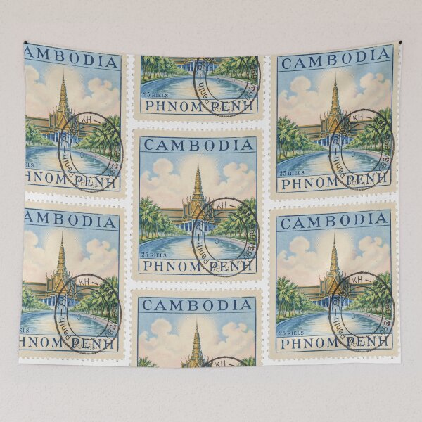 Item preview, Phnom Penh Cambodia Royal Palace Riverside Stamp Sticker designed and sold by stickercuffs.