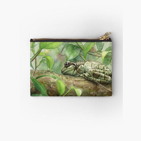 Item preview, Tree Frog on a Branch — Tropical Canopy Watercolor Wildlife Art designed and sold by M.ALK.Watercolor.