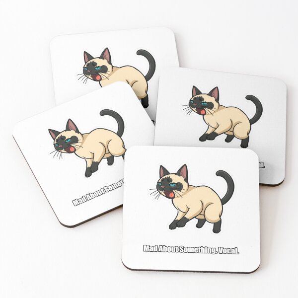 Item preview, Siamese - Mad About Something Vocal - Funny Siamese Gift designed and sold by pawdrops.