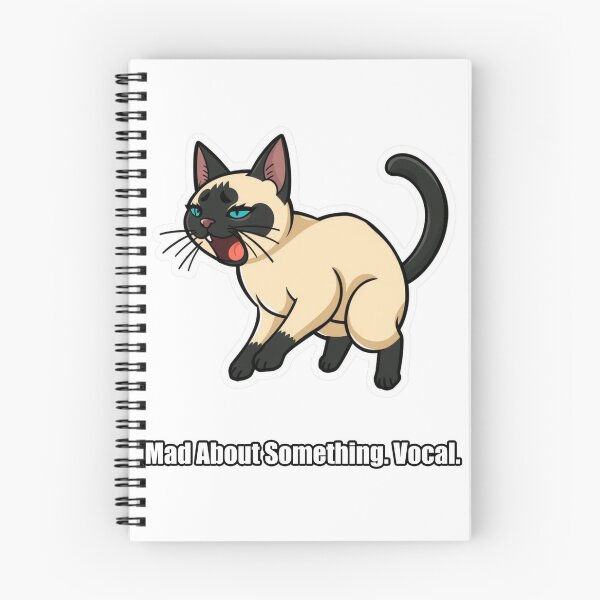 Item preview, Siamese - Mad About Something Vocal - Funny Siamese Gift designed and sold by pawdrops.