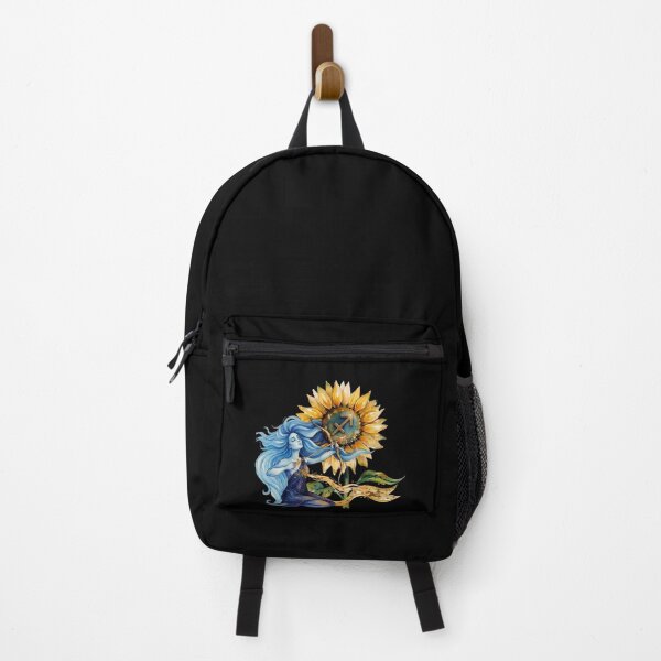 Item preview, Sagittarius Zodiac Goddess Watercolor Sunflower Art designed and sold by SilentFlower.