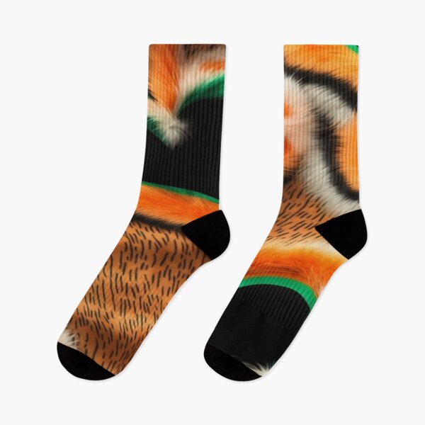 Item preview, Wild and Textured Love, Surreal Tiger Fur Heart - Orange and Green Pop Art Pattern designed and sold by RAYBIL.