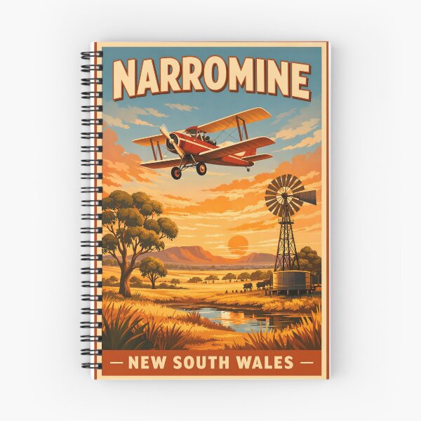 Item preview, Vintage Narromine Australia Retro Travel Poster Art designed and sold by ShopAndFun.