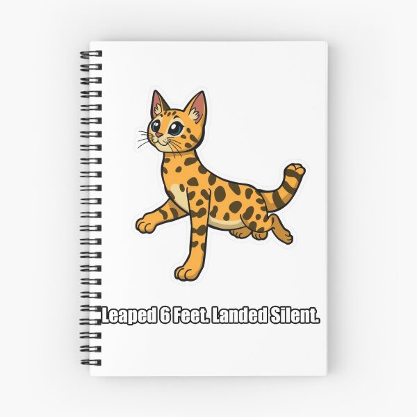 Item preview, Bengal Cat - Leaped 6 Feet Landed Silent - Funny Bengal Cat Gift designed and sold by pawdrops.