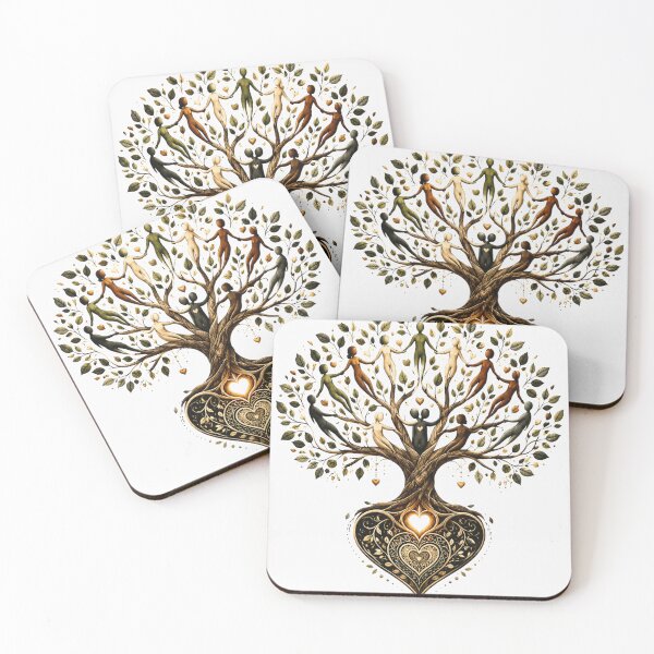Item preview, Humanity Tree of Life Heart Symbolic Unity Nature Art designed and sold by bilal sibgui.