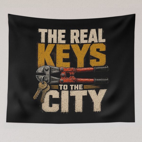 Item preview, The Real Keys to the City Bolt Cutter Humor designed and sold by Victor Shadehorn.