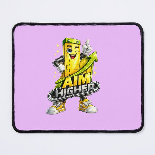 Item preview, Aim Higher Ruler Mascot Design ⭐ designed and sold by TinyHeroLab.