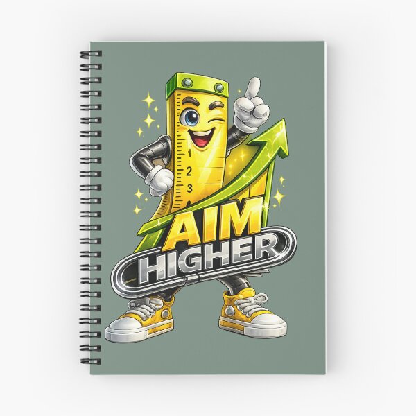 Item preview, Aim Higher Ruler Mascot Design ⭐ designed and sold by TinyHeroLab.