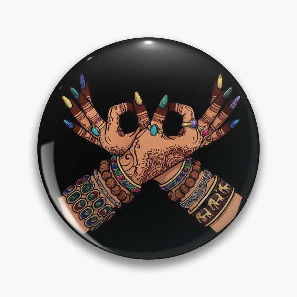 Item preview, Mystic Mehndi Hands | Boho Spiritual Hand Art | Henna Aesthetic T-Shirt designed and sold by designbyuzi.