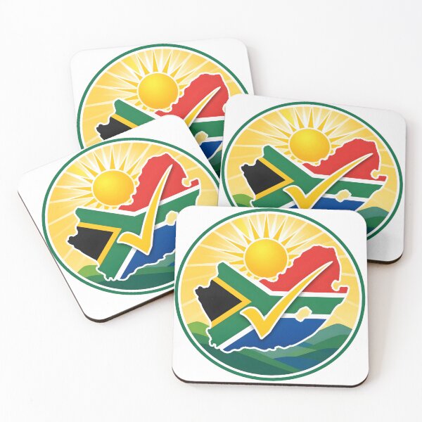 Item preview, South Africa Sunburst Map Sticker designed and sold by The Digital Compass.