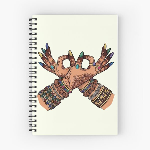 Item preview, Mystic Mehndi Hands | Boho Spiritual Hand Art | Henna Aesthetic T-Shirt designed and sold by designbyuzi.