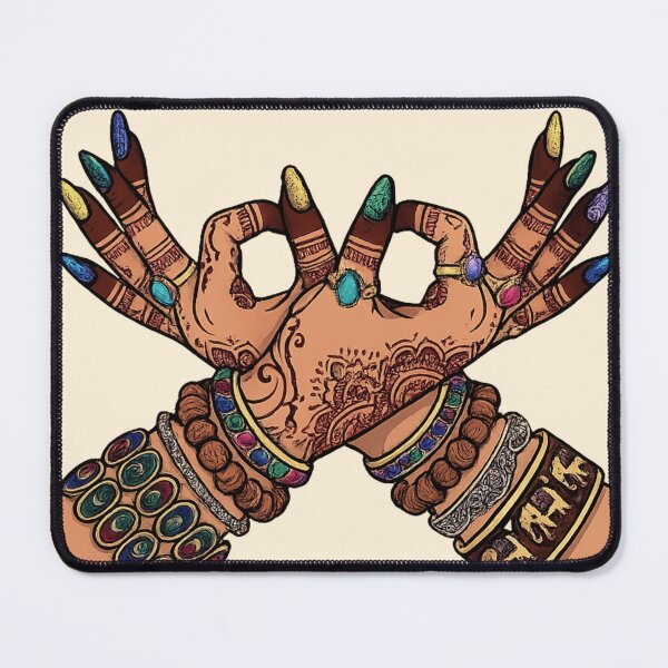 Item preview, Mystic Mehndi Hands | Boho Spiritual Hand Art | Henna Aesthetic T-Shirt designed and sold by designbyuzi.