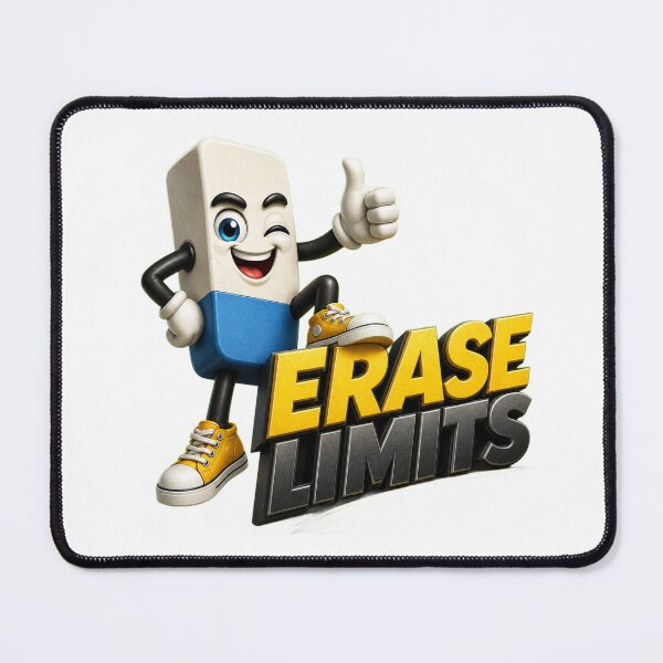 Item preview, Erase Limits Eraser Mascot Design designed and sold by TinyHeroLab.