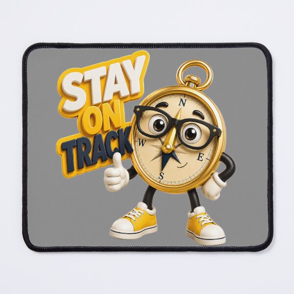 Item preview, Stay On Track Compass Mascot designed and sold by TinyHeroLab.