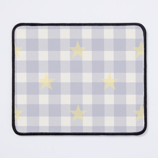 Item preview, Navy Blue Checkered Star Pattern Vintage Retro Celestial Plaid designed and sold by byhannahbee.