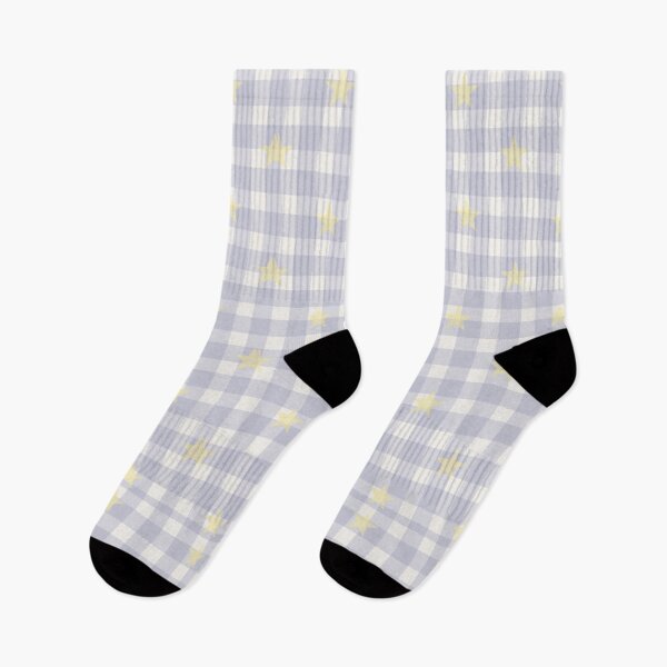 Item preview, Navy Blue Checkered Star Pattern Vintage Retro Celestial Plaid designed and sold by byhannahbee.