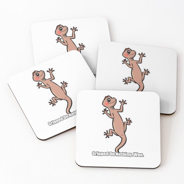 Item preview, Gecko - Gripped On Nothing Won - Funny Gecko Gift designed and sold by pawdrops.