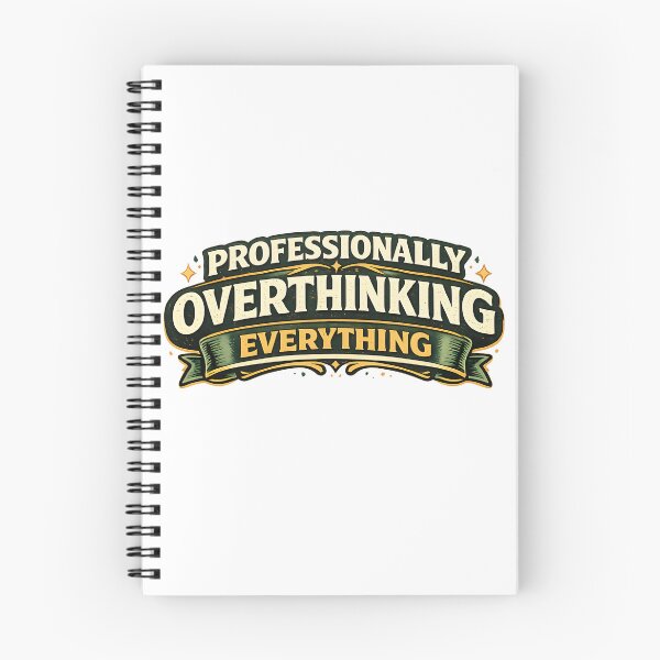 Item preview, Professionally Overthinking Everything Funny Design designed and sold by CreativeMindsetLab.