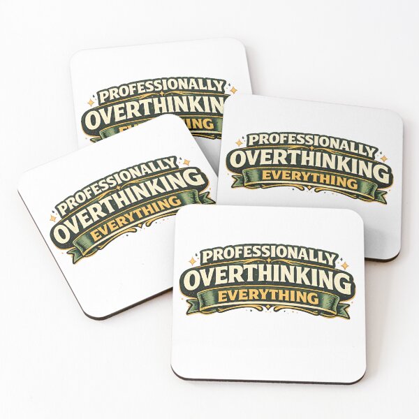 Item preview, Professionally Overthinking Everything Funny Design designed and sold by CreativeMindsetLab.