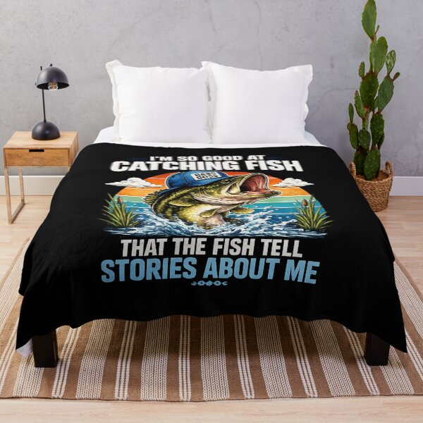 Item preview, I'm So Good At Catching Fish That The Fish Tell Stories T-Shirt | Funny Fishing Angler Graphic Gift designed and sold by Trendably.