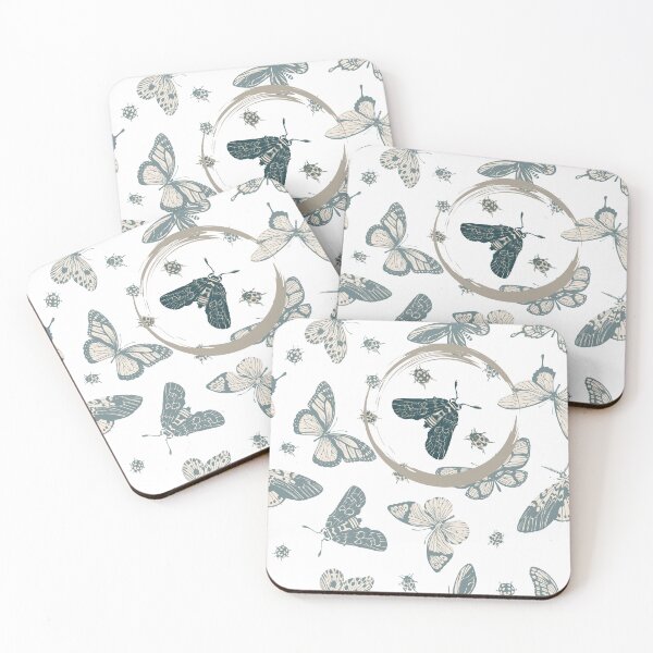Item preview, Vintage Entomologist Field Notes - Moth & Butterfly Pattern designed and sold by bridgestrokes.