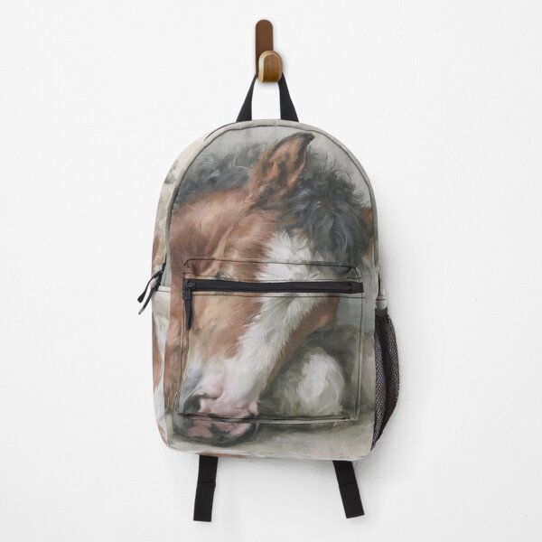 Item preview, Sleeping Horse Foal Oil Painting | Cute Baby Horse Nursery Wall Art | Cozy Equestrian Decor | Cottagecore Animal Print designed and sold by Artforhorse.