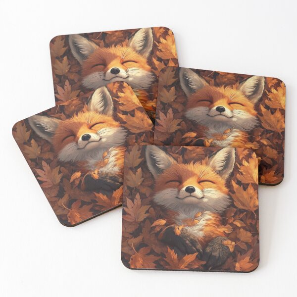 Item preview, Fox sleeping in leaves ? designed and sold by CrazyEchos.