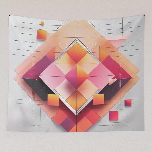 Item preview, Abstract Geometric Gradient Diamond Pattern | Modern Minimalist Graphic Design designed and sold by semenol.