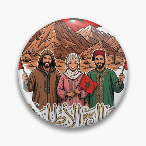 Item preview, Atlas Mountains Morocco | Traditional People & Flag designed and sold by AtlasMoroccoCo.