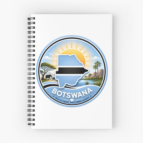 Item preview, Botswana Sunburst Happy Sticker designed and sold by The Digital Compass.
