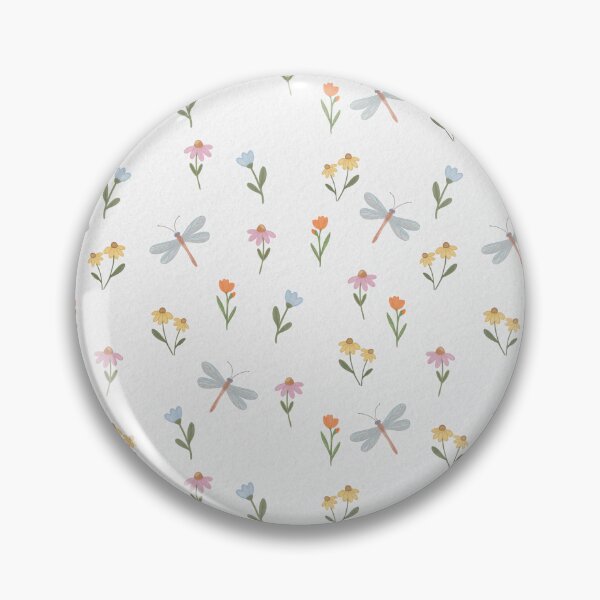 Item preview, Hand-Drawn Watercolor Dragonfly Meadow Seamless Pattern designed and sold by WEBiC-ART Creative Studio.