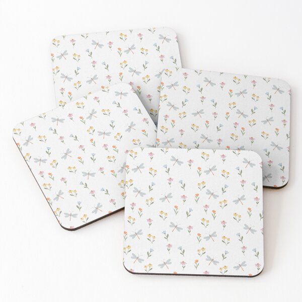 Item preview, Hand-Drawn Watercolor Dragonfly Meadow Seamless Pattern designed and sold by WEBiC-ART Creative Studio.