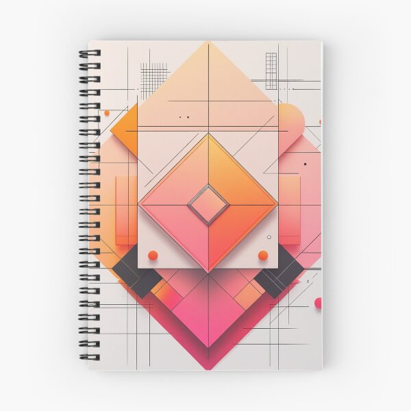 Item preview, Warm Gradient Geometric Art | Contemporary Minimalist Diamond Composition designed and sold by semenol.