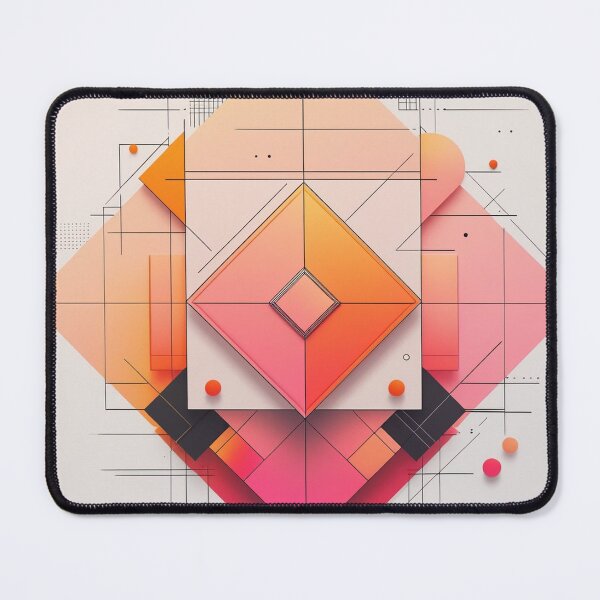 Item preview, Warm Gradient Geometric Art | Contemporary Minimalist Diamond Composition designed and sold by semenol.