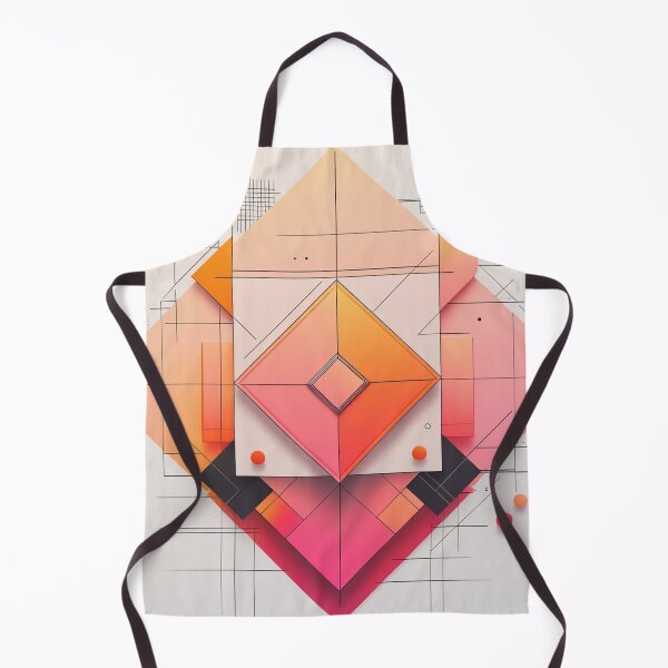 Item preview, Warm Gradient Geometric Art | Contemporary Minimalist Diamond Composition designed and sold by semenol.
