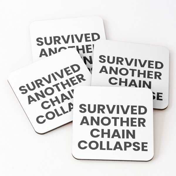 Item preview, Survived Another Chain Collapse Funny Estate Agent T-Shirt designed and sold by GazumpedCo.